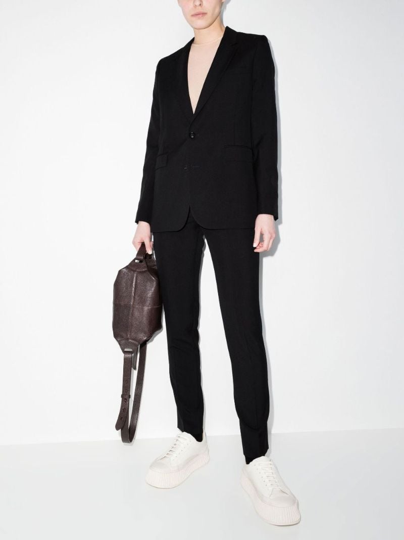 Slim Leg Wool Trousers