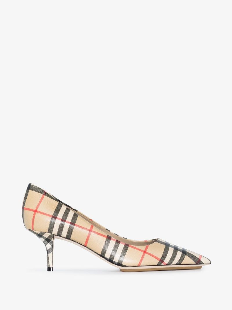 Neutral 55 House Check Leather Pumps