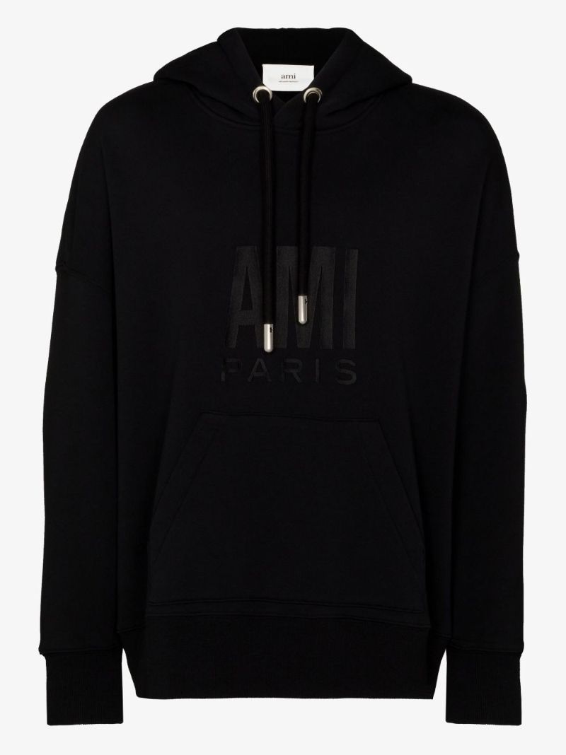 Embroidered Logo Cotton Hoodie