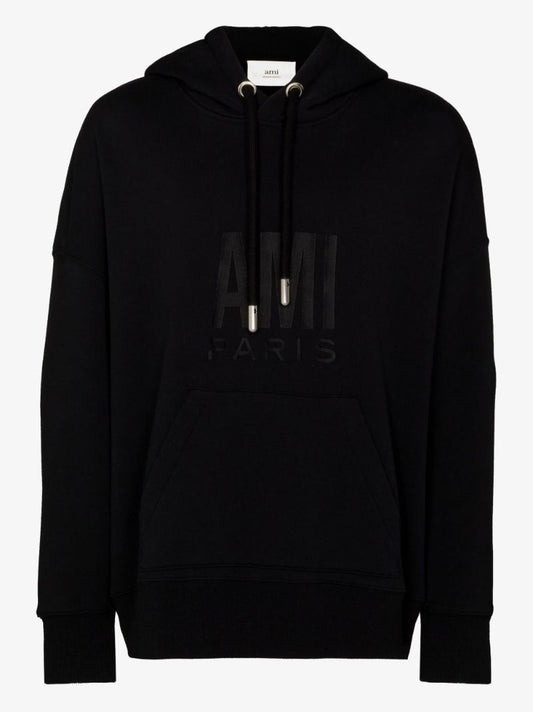 Embroidered Logo Cotton Hoodie