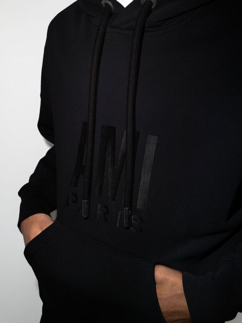 Embroidered Logo Cotton Hoodie