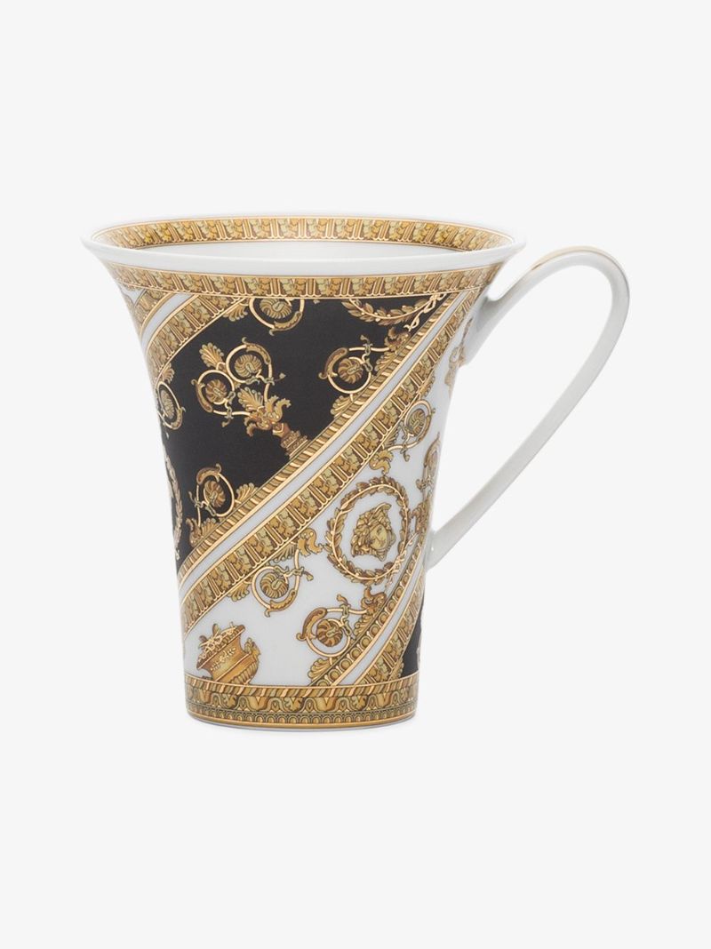 Multicoloured I Love Baroque Porcelain Cup and Saucer Set