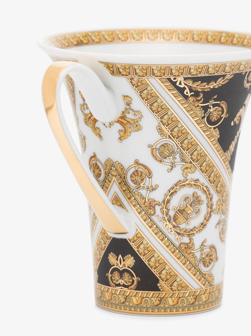 Multicoloured I Love Baroque Porcelain Cup and Saucer Set