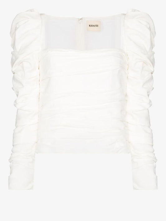 Shawna Square Neck Ruched Top