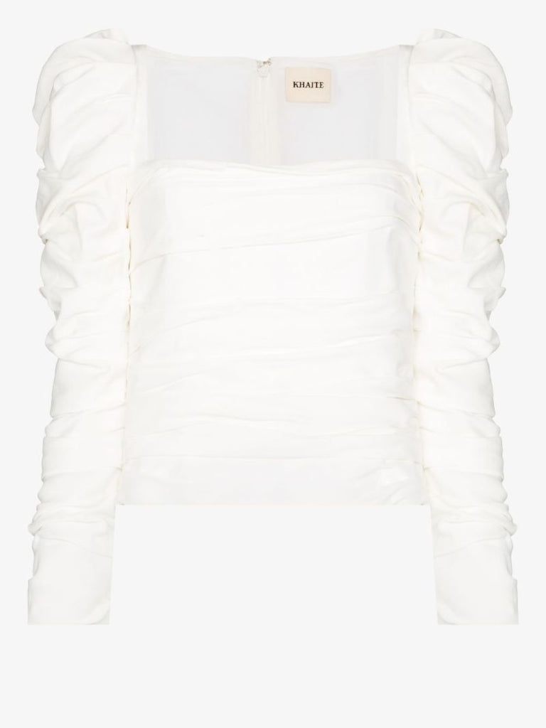 Shawna Square Neck Ruched Top