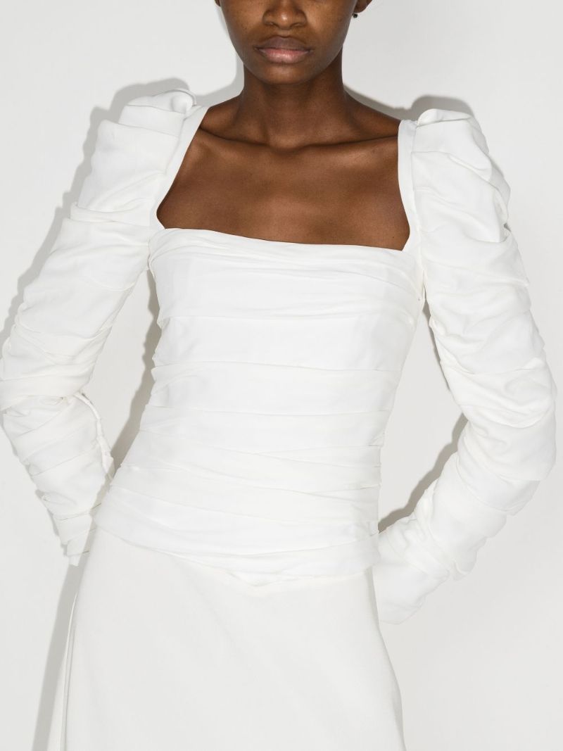 Shawna Square Neck Ruched Top