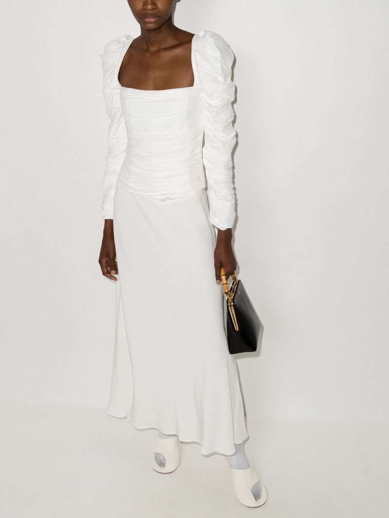 Shawna Square Neck Ruched Top