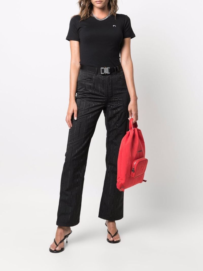 Black Embroidered Logo T-shirt
