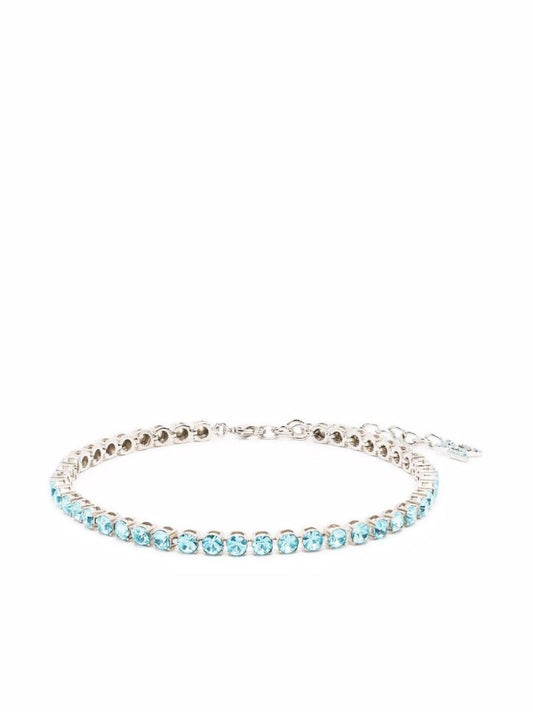 Silver-tone Crystal Tennis Bracelet