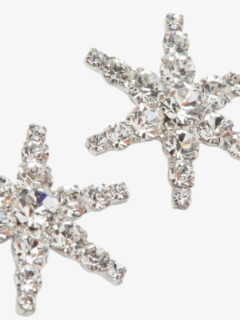 Silver Tone Celia Crystal Earrings