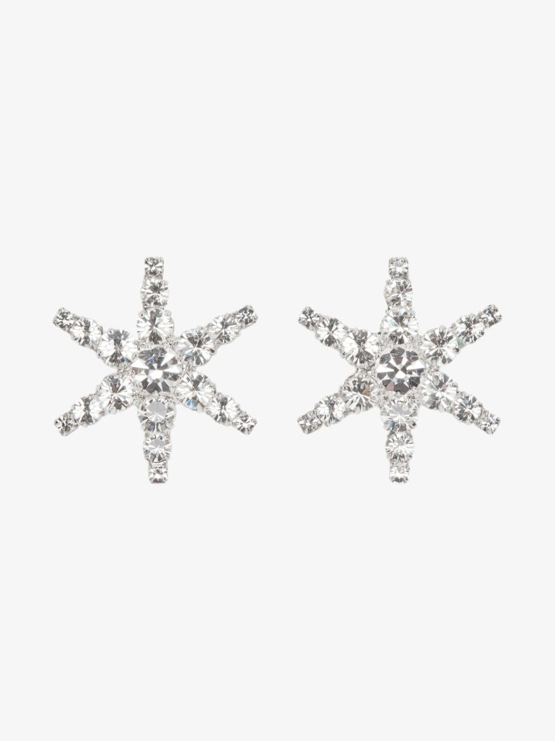 Silver Tone Celia Crystal Earrings