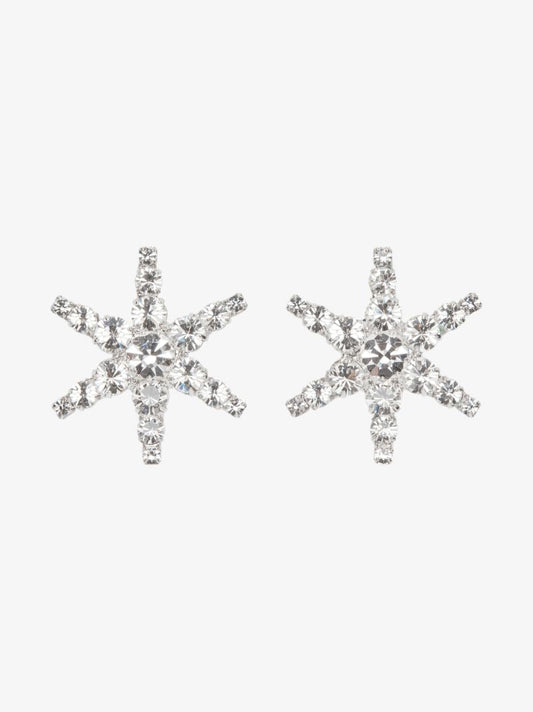 Silver Tone Celia Crystal Earrings
