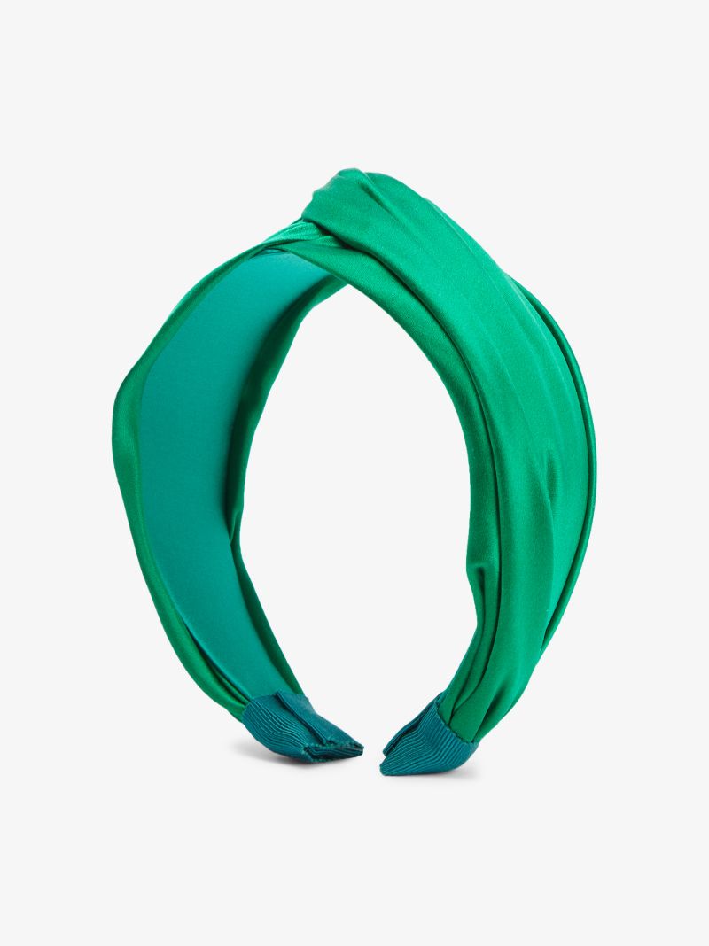 Green Twist Silk Headband