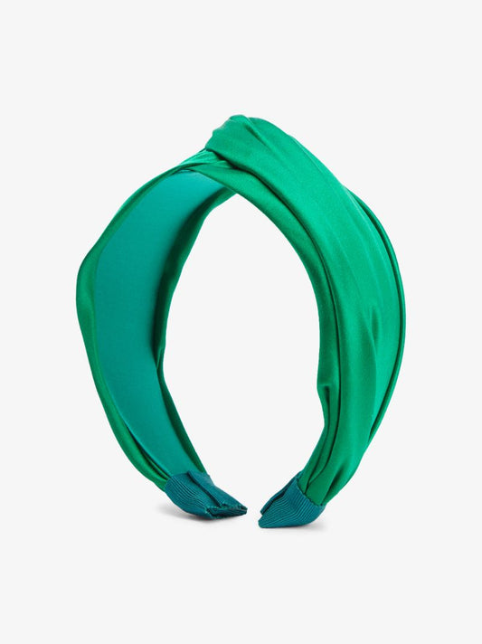 Green Twist Silk Headband