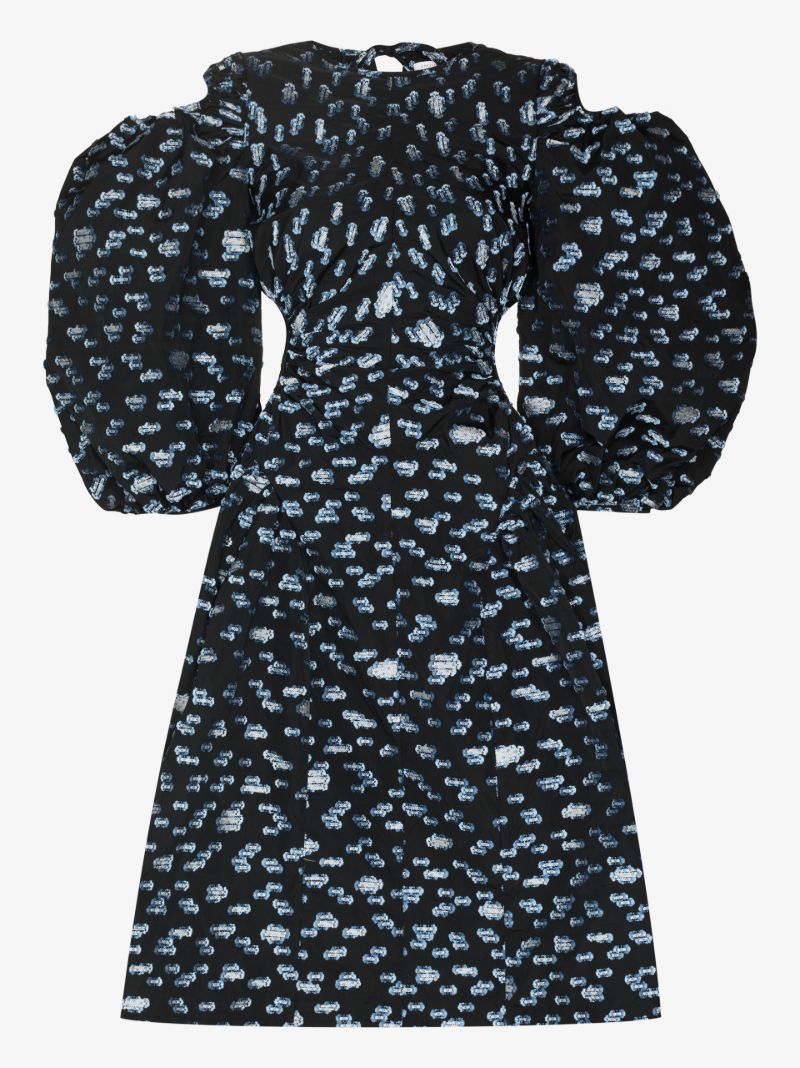 Jaz Jacquard Cutout Dress