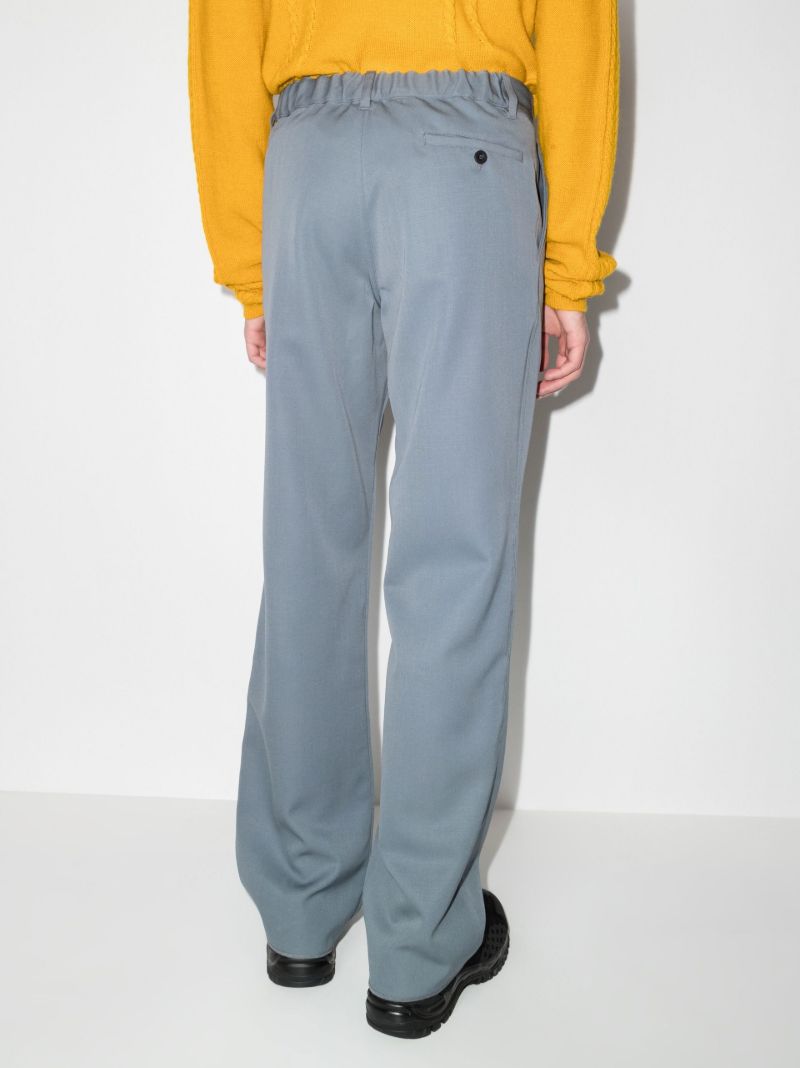 Straight Leg Wool Trousers