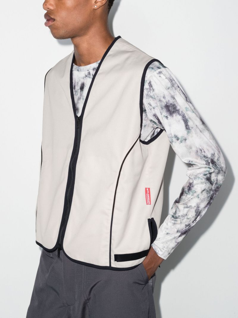 Neutral Klopman Pointer Zipped Vest