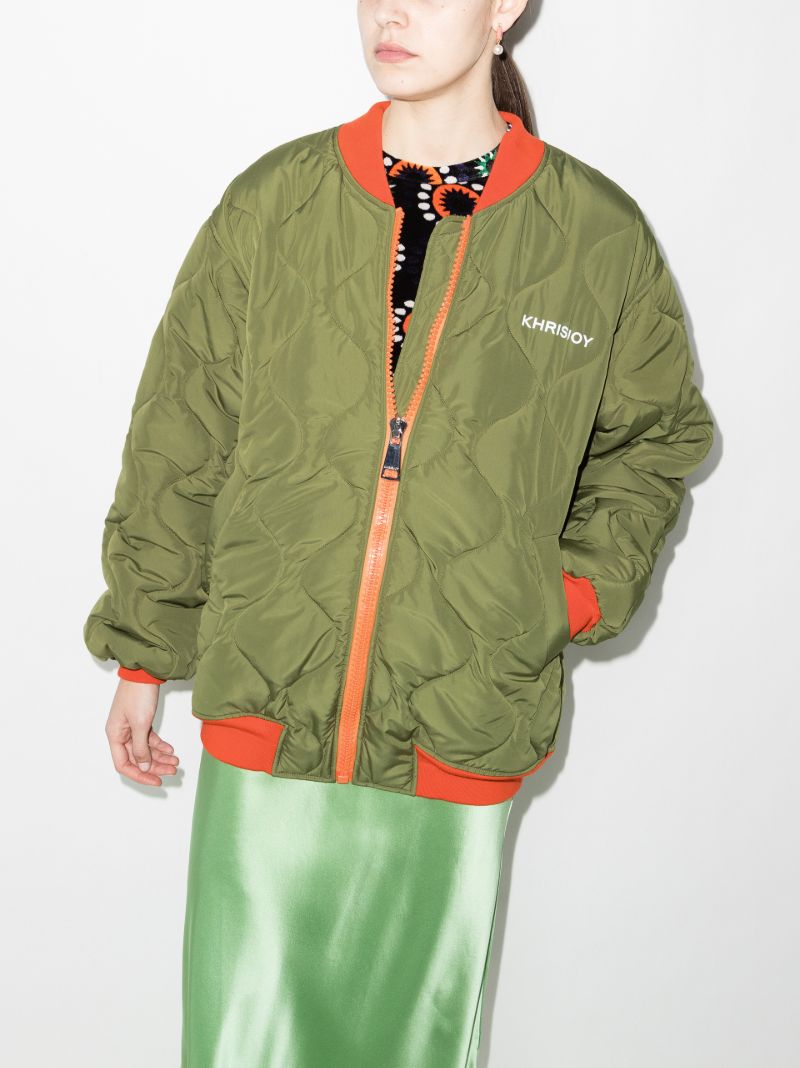 Quilted Bomber Jacket
