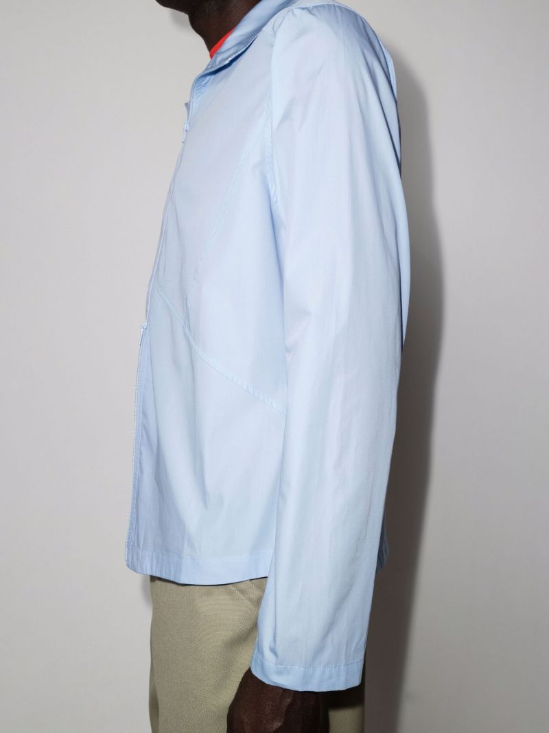 Skeleton Zip-up Cotton Shirt