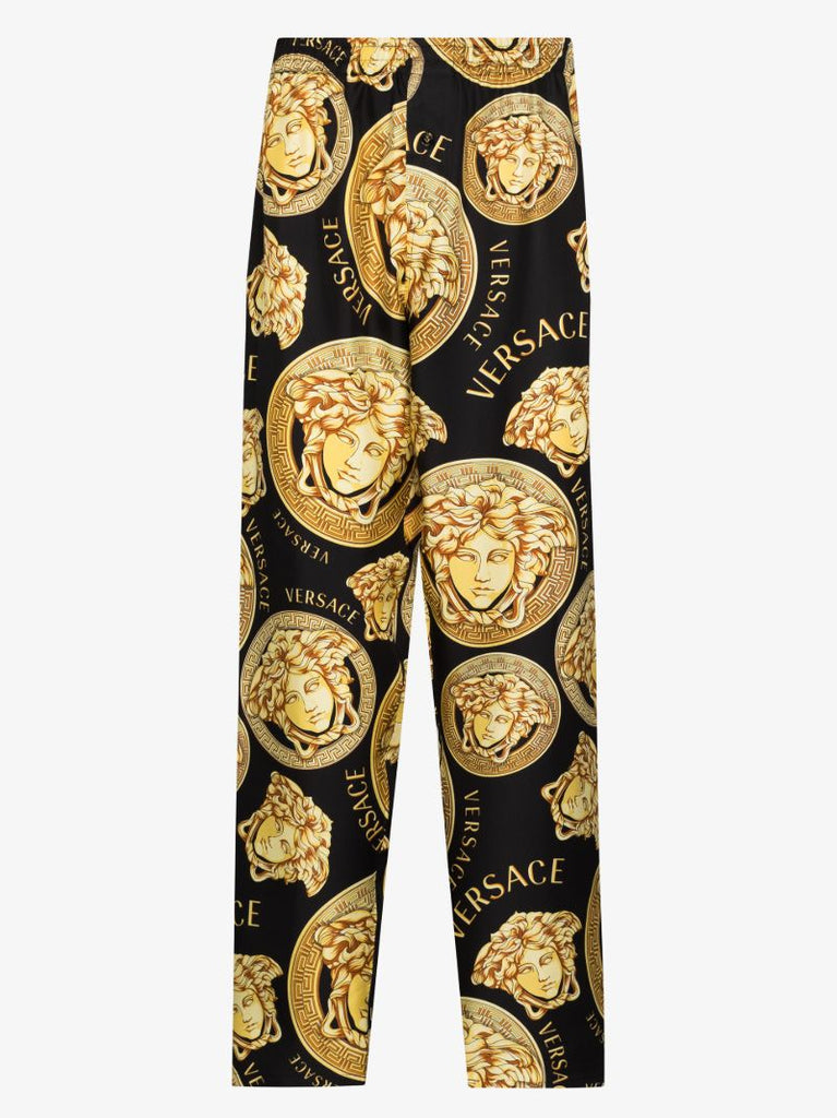 Medusa Amplified Print Silk Pyjama Trousers