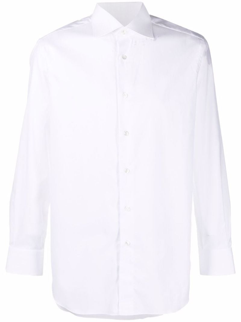 White Cotton Button-up Shirt