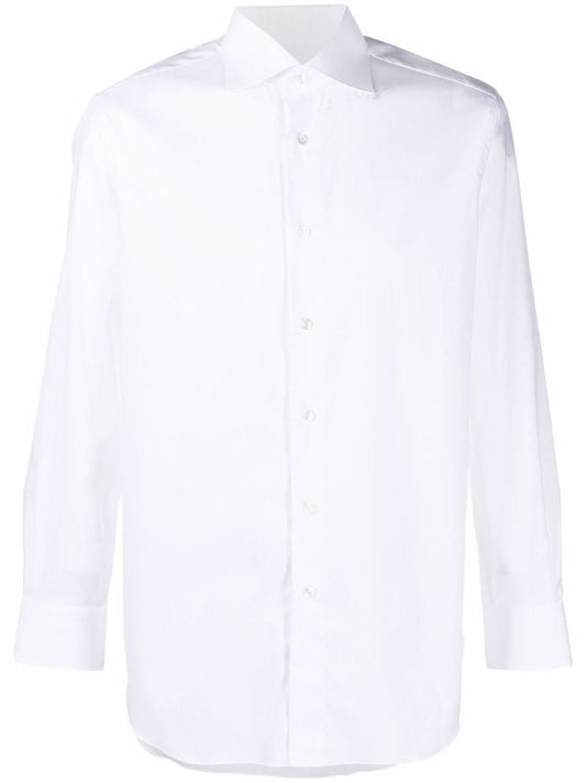 White Cotton Button-up Shirt