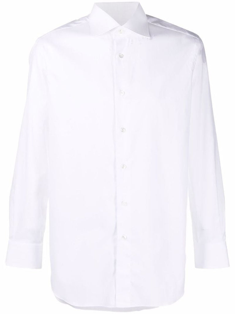 White Cotton Button-up Shirt