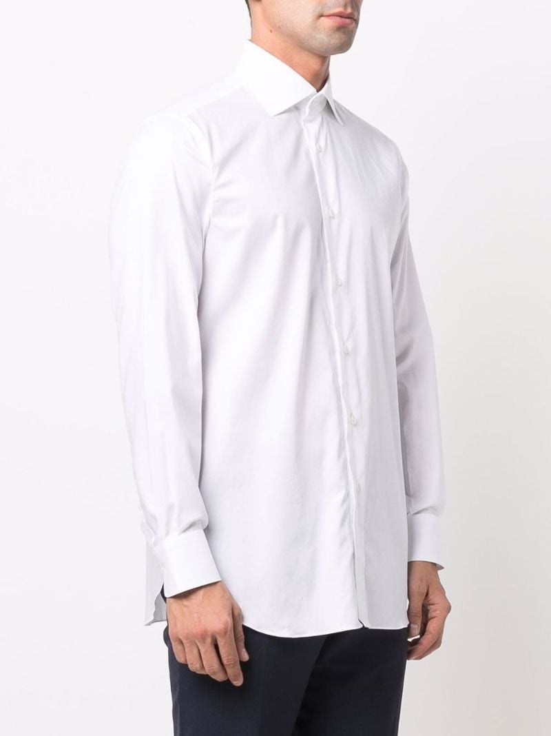 White Cotton Button-up Shirt