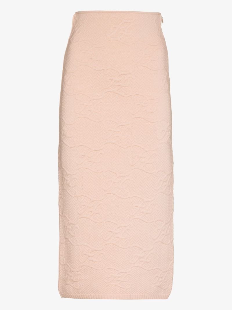 Ff Karligraphy Midi Skirt