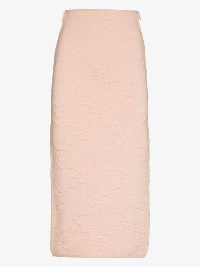 Ff Karligraphy Midi Skirt