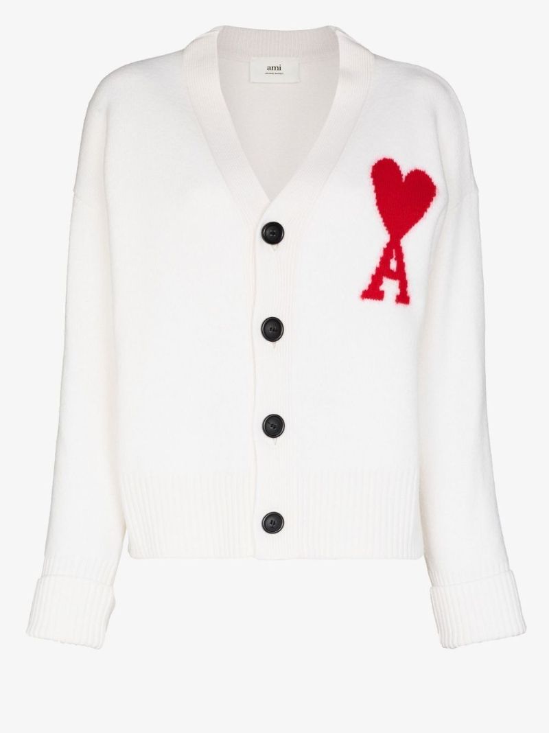 Ami De Coeur Virgin Wool Cardigan