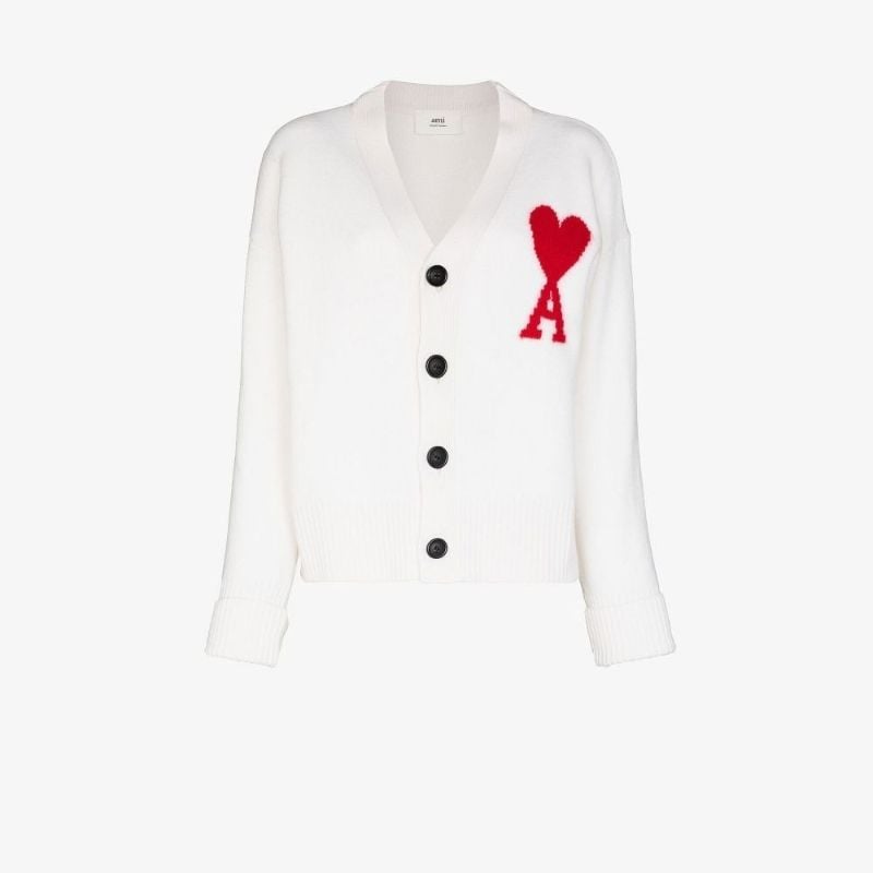 Ami De Coeur Virgin Wool Cardigan