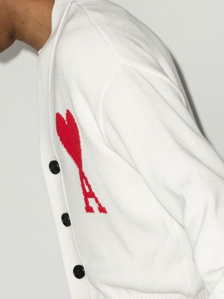Ami De Coeur Intarsia Cotton Cardigan