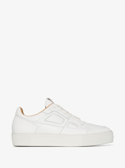 White Ami De Coeur Leather Low Top Sneakers