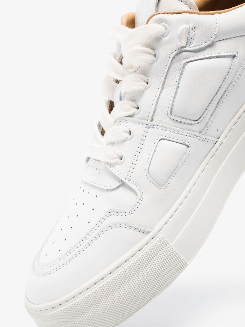 White Ami De Coeur Leather Low Top Sneakers