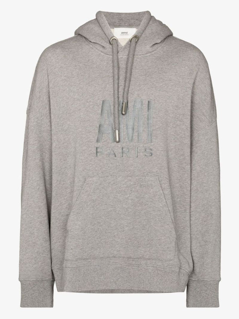 Embroidered Logo Cotton Hoodie