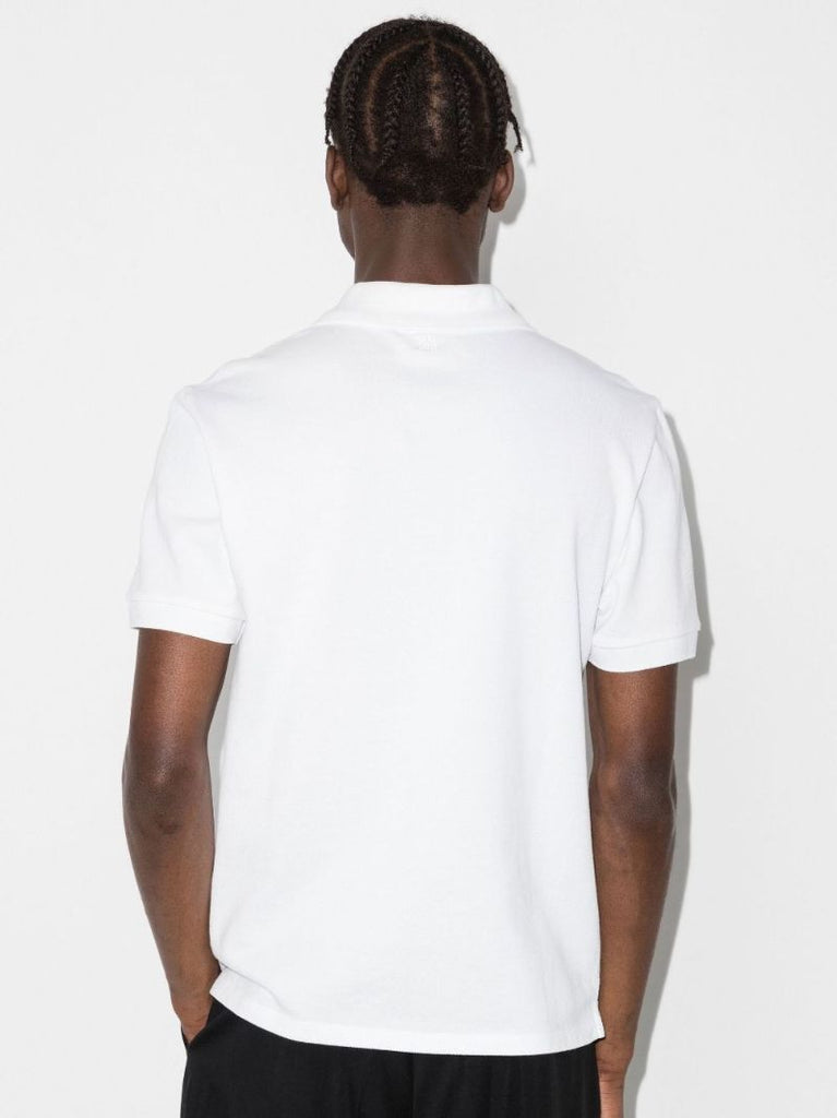 White Ami De Coeur Organic Cotton Polo Shirt