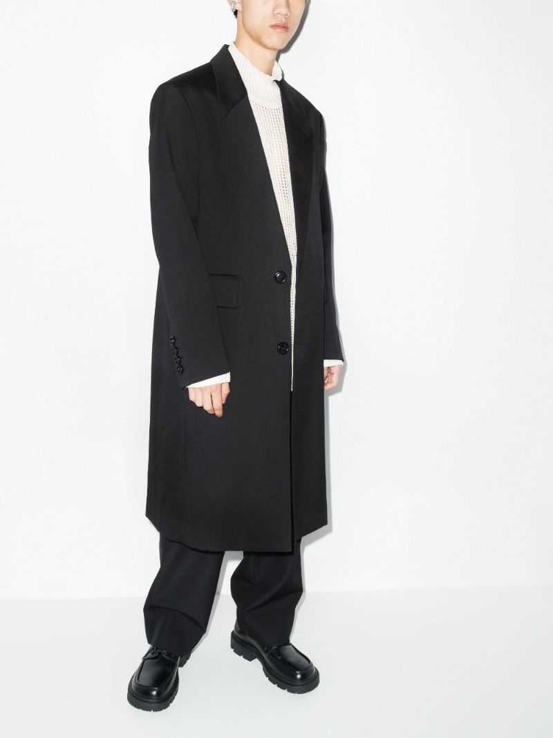 Single-breasted Wool Coat