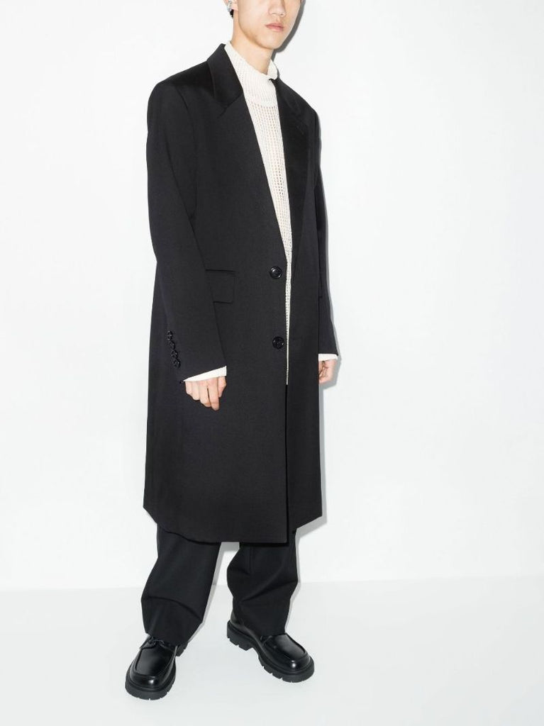 Single-breasted Wool Coat