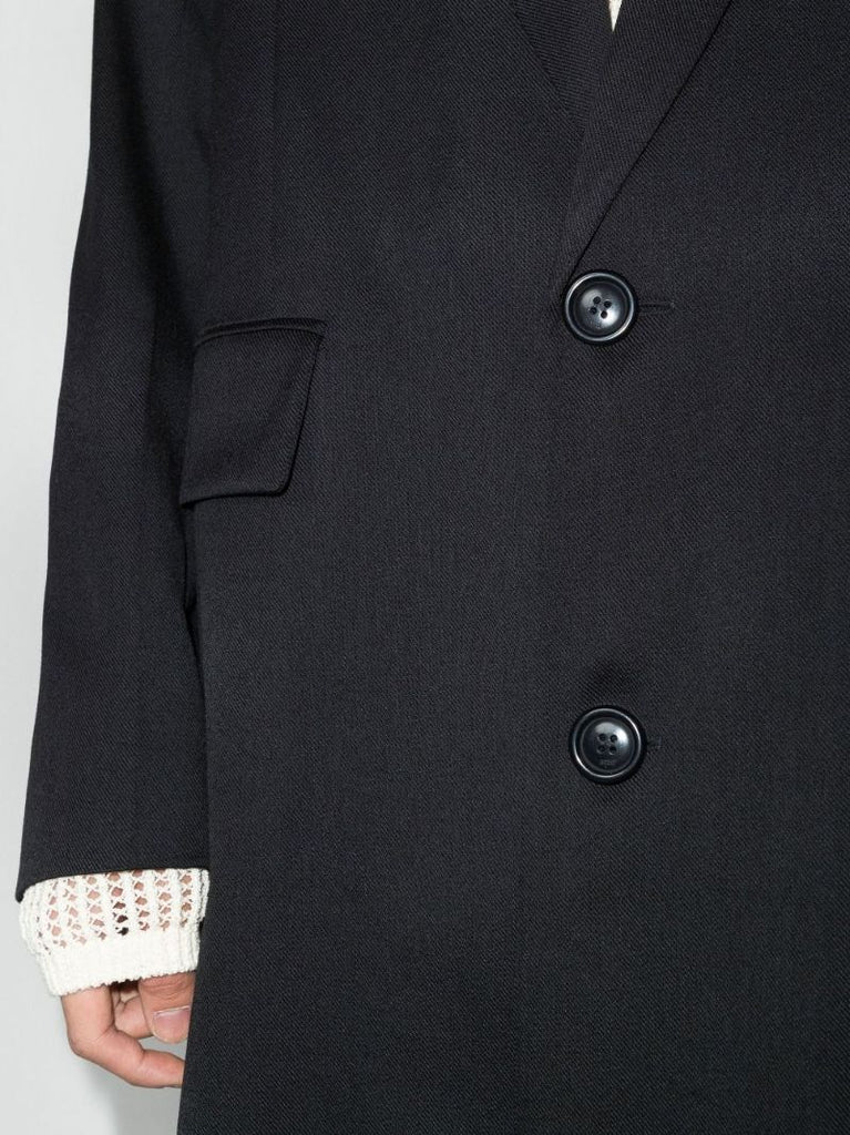 Single-breasted Wool Coat