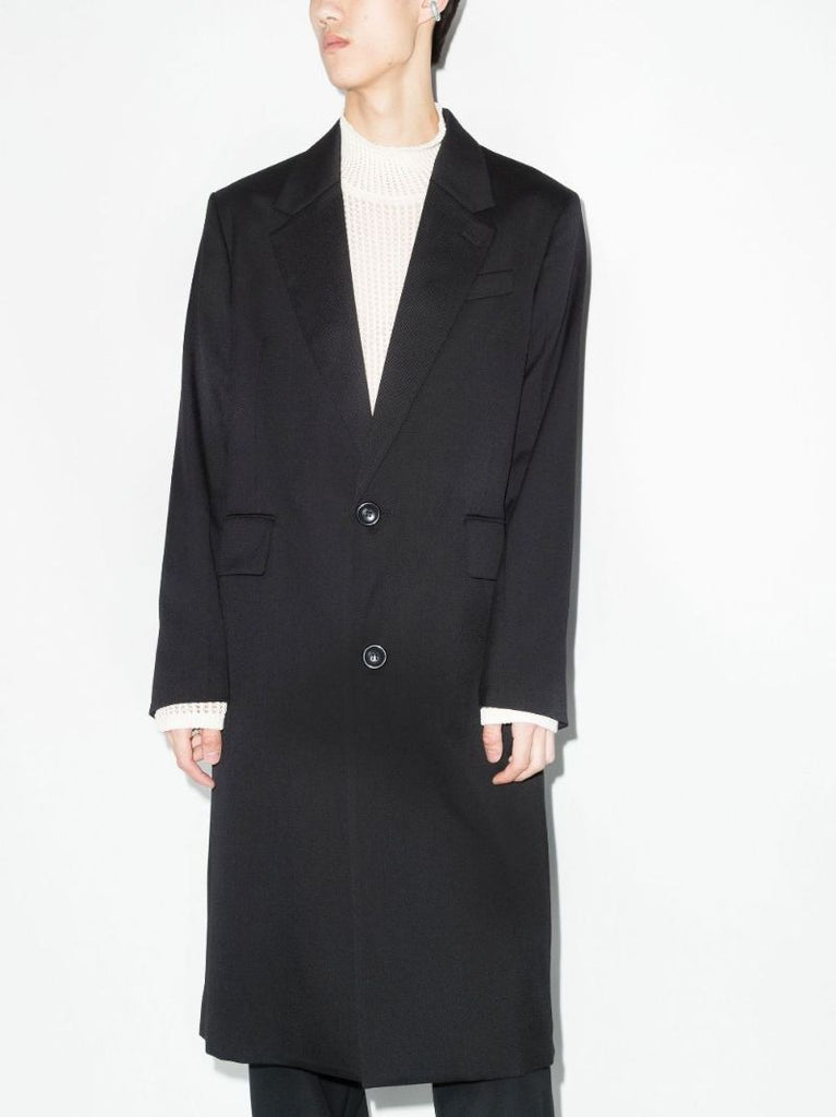 Single-breasted Wool Coat