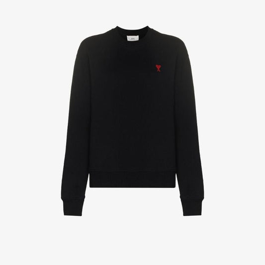 Black Ami De Coeur Logo-embroidered Sweatshirt