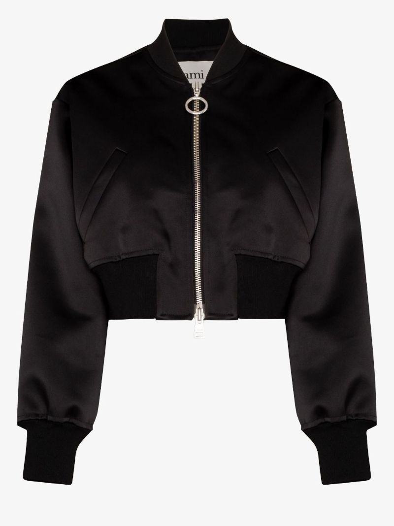 Cropped Bomber Jacket