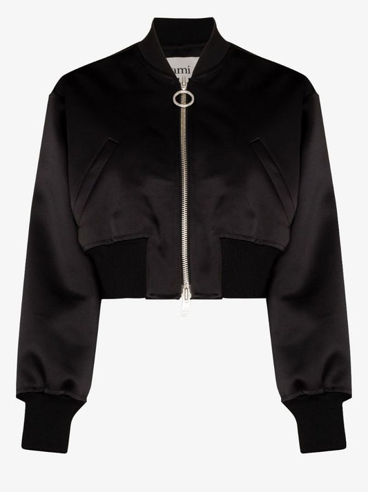 Cropped Bomber Jacket