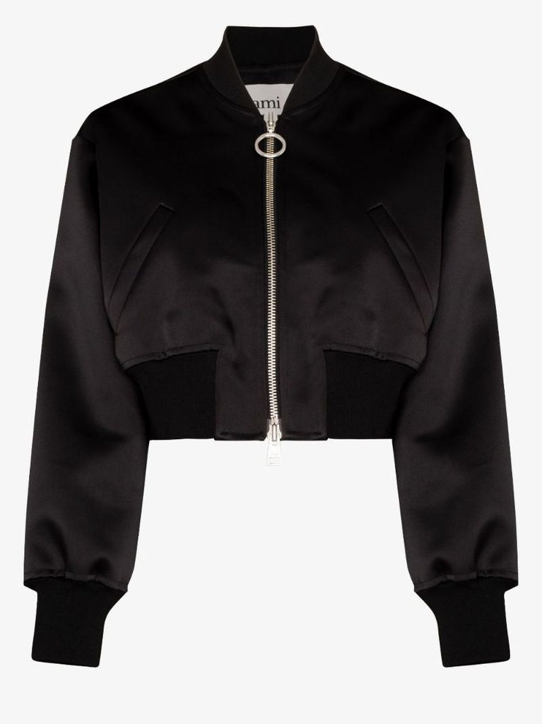 Cropped Bomber Jacket