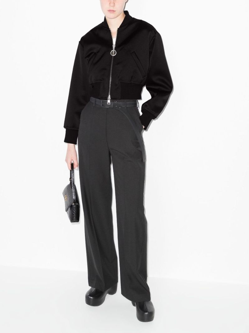 Cropped Bomber Jacket