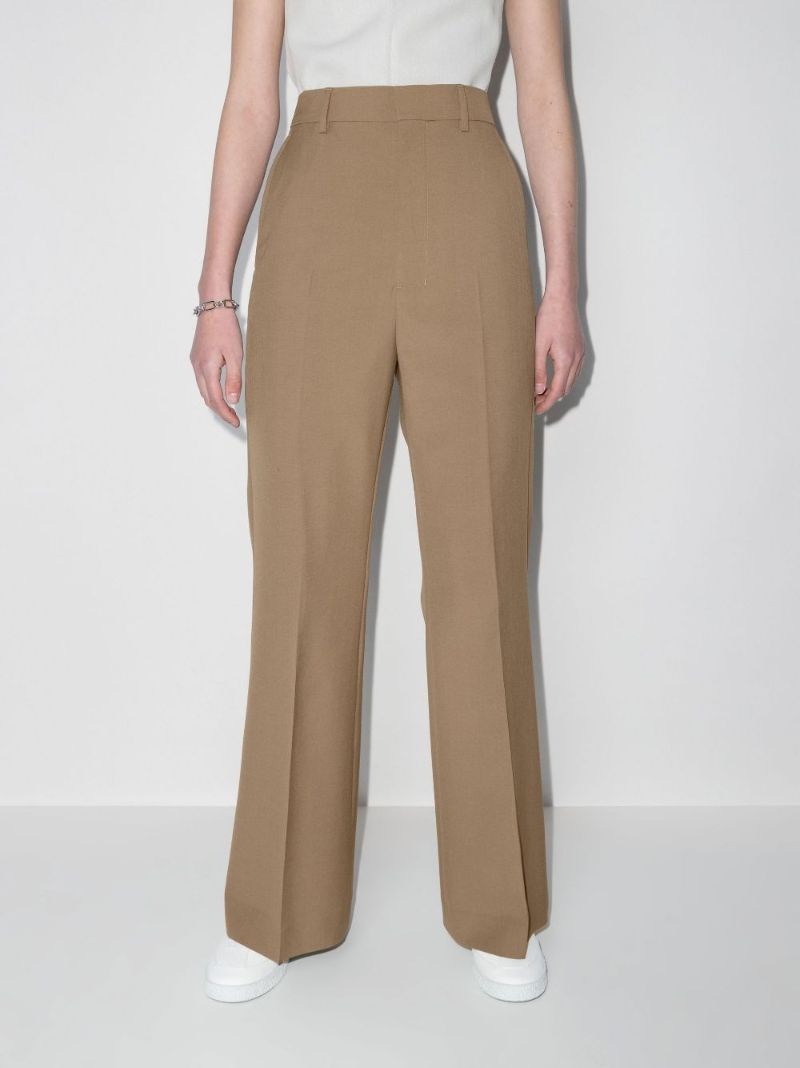Flared Wool Trousers