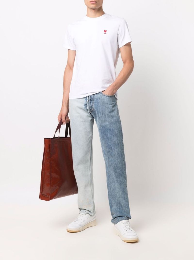 White Ami De CÃ_x0085_â_x0080__x009c_ur Organic Cotton T-shirt