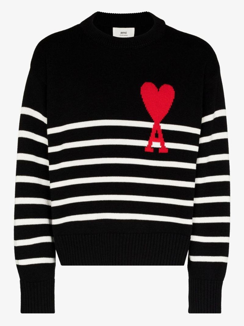Ami De Coeur Striped Organic Cotton Sweater