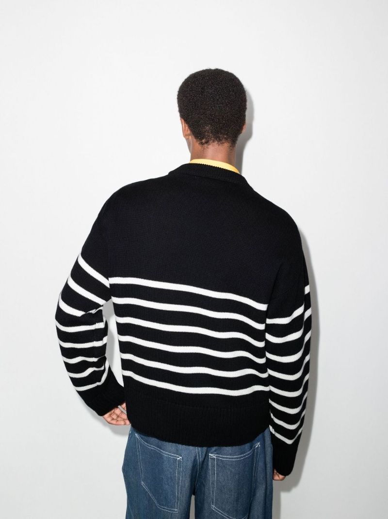 Ami De Coeur Striped Organic Cotton Sweater